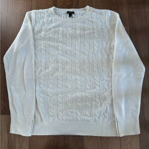 Talbots Women’s Lambswool Blend Cable Knit Sweater